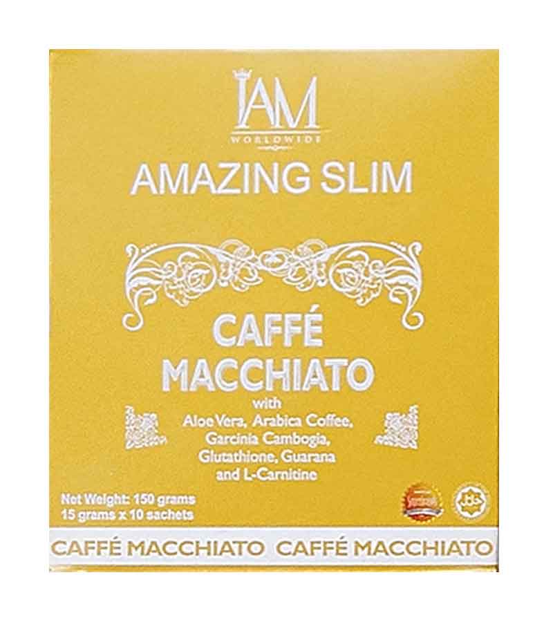 caffé macchiato with aloe vera and arabica coffee